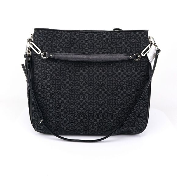 NWT Coach Turnlock Two Way Hobo Shoulder Bag Black - Picture 7 of 12